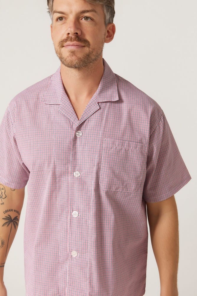 Load image into Gallery viewer, Contare Lynx Summer Short Sleeve Pyjama Set - Red
