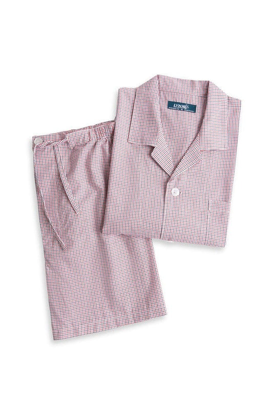 Contare Lynx Summer Short Sleeve Pyjama Set - Red
