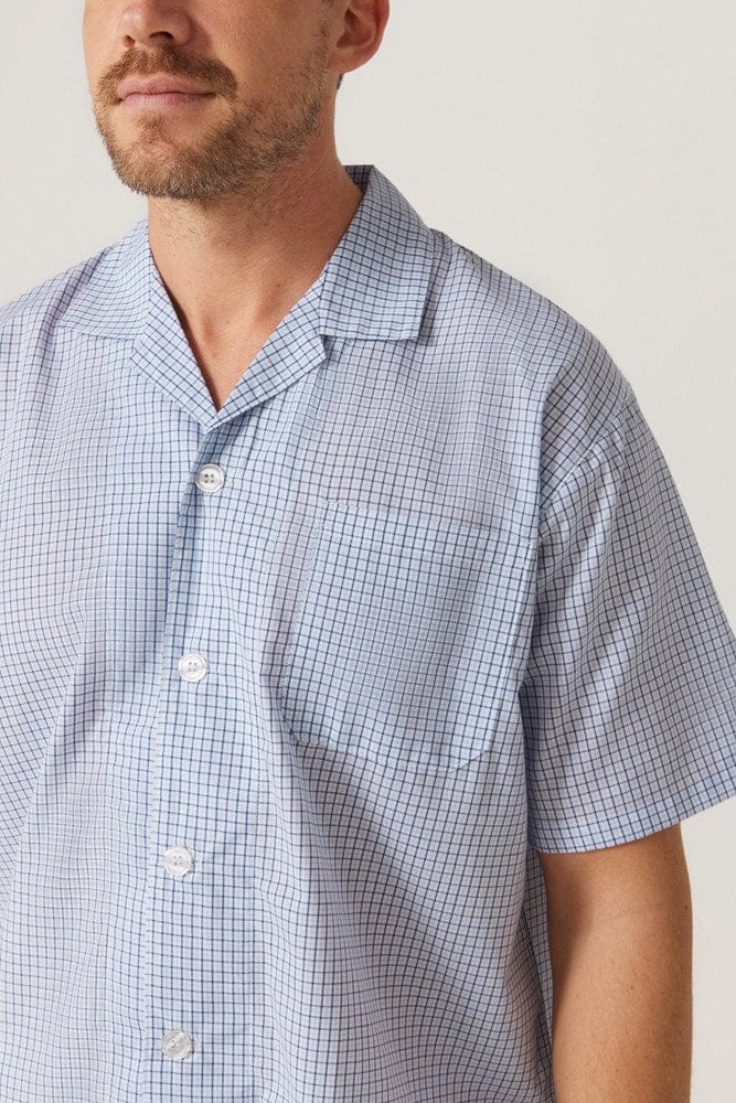 Load image into Gallery viewer, Contare Lynx Summer Short Sleeve Pyjama Set - Blue
