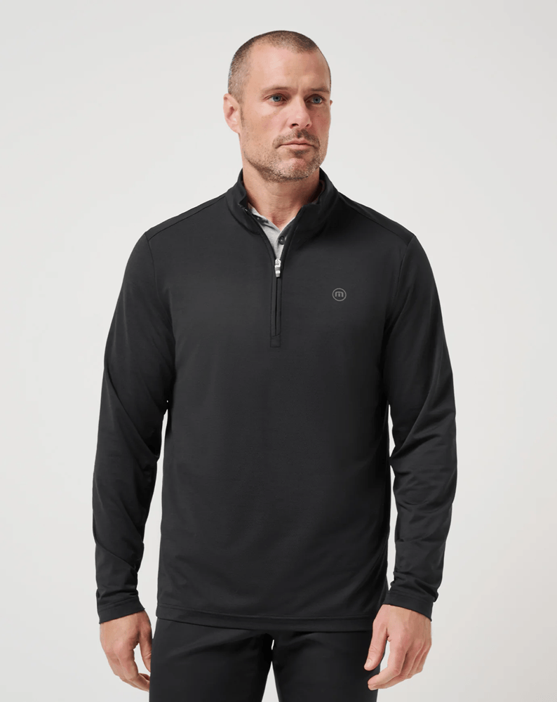 Load image into Gallery viewer, Travis Mathew Mens Heater Pro Quarter Zip - Black
