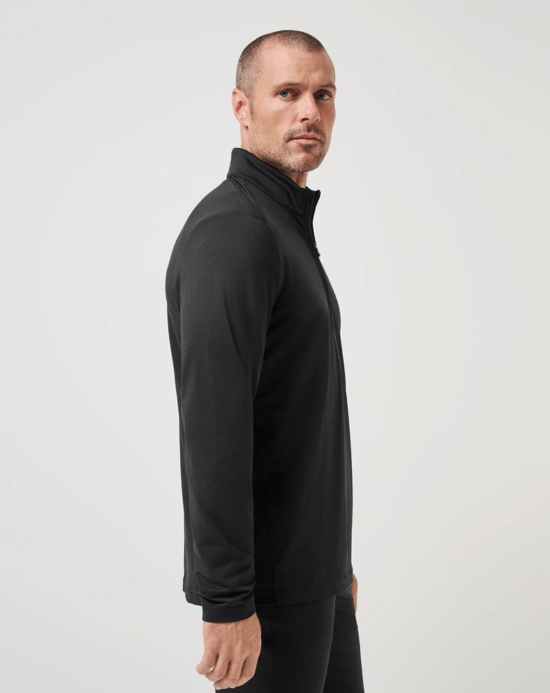 Load image into Gallery viewer, Travis Mathew Mens Heater Pro Quarter Zip - Black
