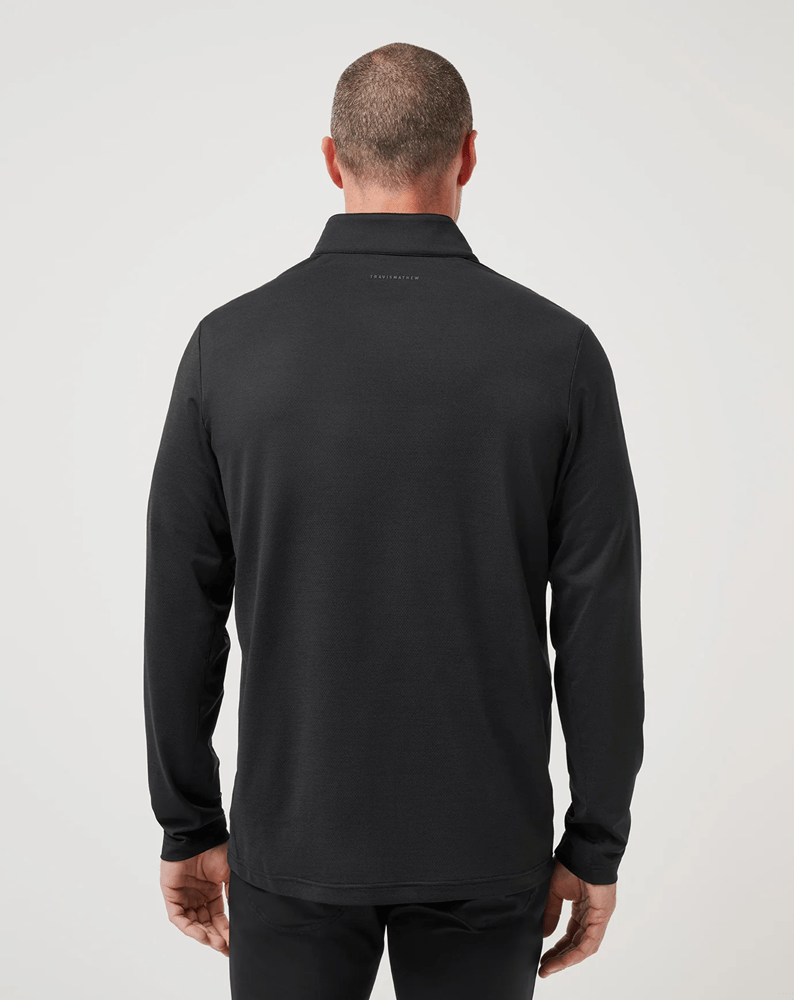 Load image into Gallery viewer, Travis Mathew Mens Heater Pro Quarter Zip - Black
