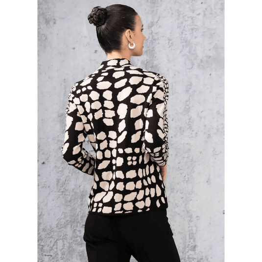 Alison Sheri Animal Print Sparkle Cardigan