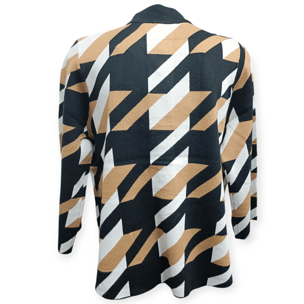 Load image into Gallery viewer, Alison Sheri Geometric Tan Sweater
