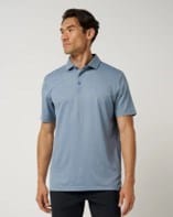 Travis Mathew Mens Final Drive Geo Polo - Rain Washed
