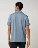 Travis Mathew Mens Final Drive Geo Polo - Rain Washed