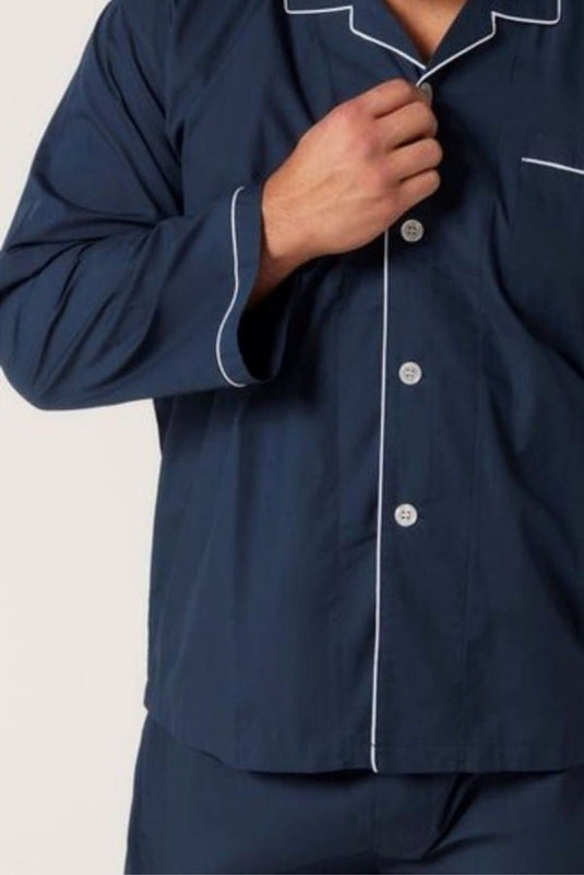 Contare Country Cotton Rich Long Sleeve Classic Set - French Navy