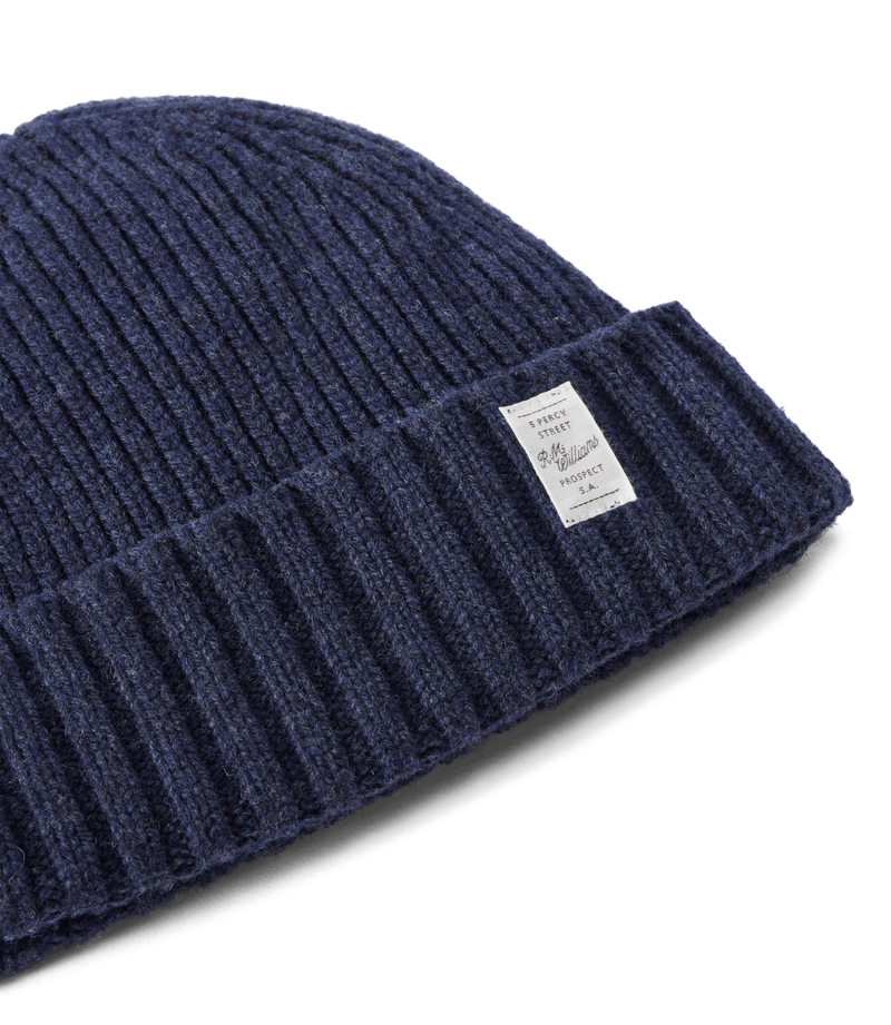 Load image into Gallery viewer, R.M. Williams Bowen Beanie - Indigo
