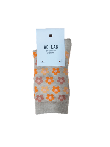 AC-LAB Womens Crew Sock Vintage Floral