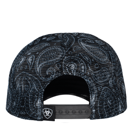 Load image into Gallery viewer, Ariat Paisley Trucker Cap - Black
