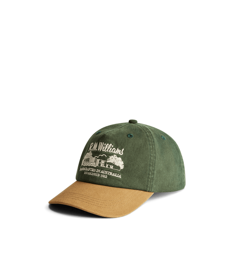 Load image into Gallery viewer, R.M. Williams Workshop Twill Cap - Pine
