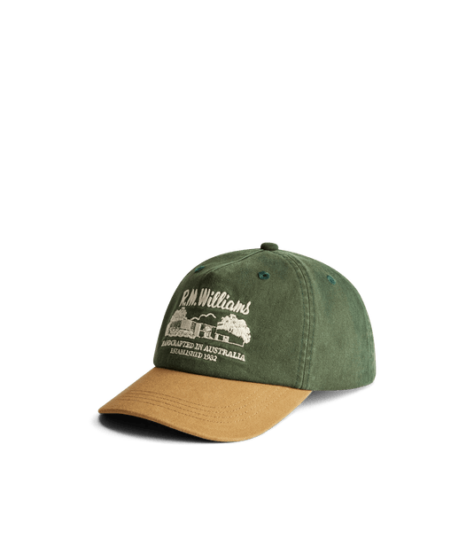 R.M. Williams Workshop Twill Cap - Pine