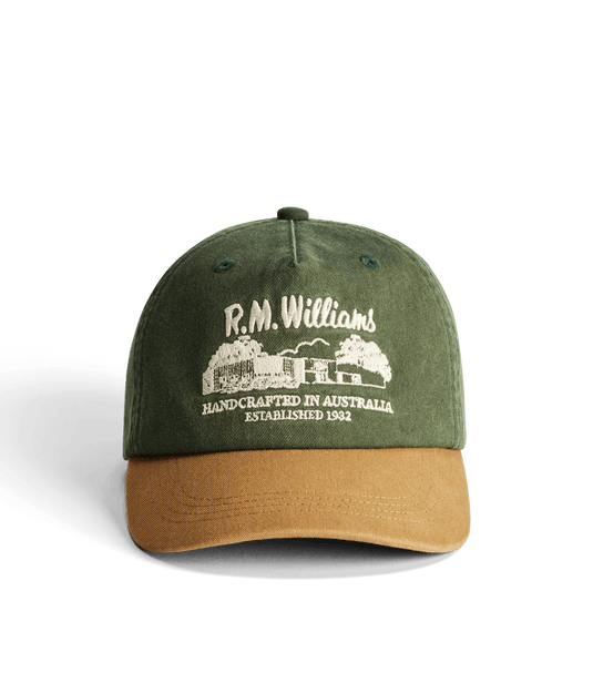 R.M. Williams Workshop Twill Cap - Pine