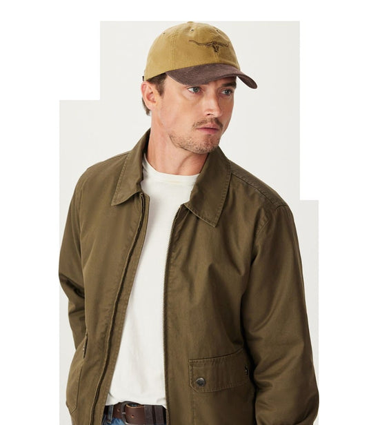 R.M. Williams Longhorn Wax Cotton Cap - Tan