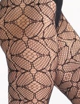 Load image into Gallery viewer, Ambra Womens Petal Lace Tight - Black

