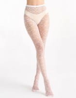 Ambra Womens Petal Lace Tight - White