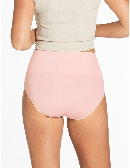 Ambra Womens Seamless Smoothies Recycled Full Brief 2 Pack - Pink Pearl/Indigo
