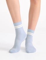 Load image into Gallery viewer, Ambra Womens Organic Cotton Grip Crew Sock - Seaspray
