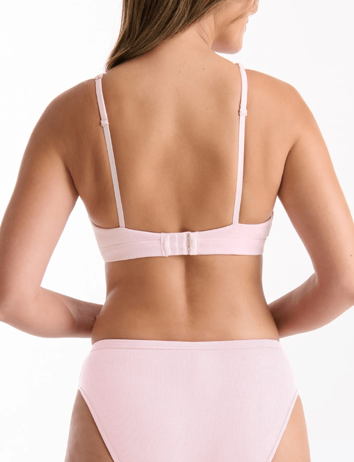 Load image into Gallery viewer, Ambra Womens Refined Rib Plunge Bra
