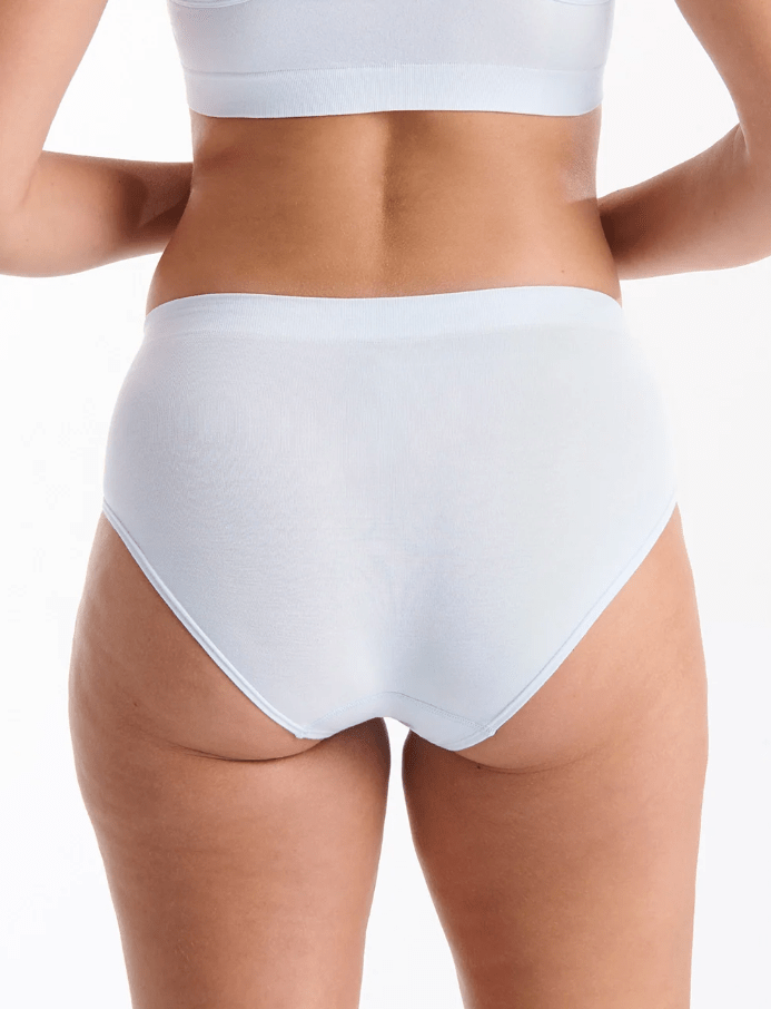 Load image into Gallery viewer, Ambra Womens Purebasics Midi Brief 2 Pack - Aura Blue
