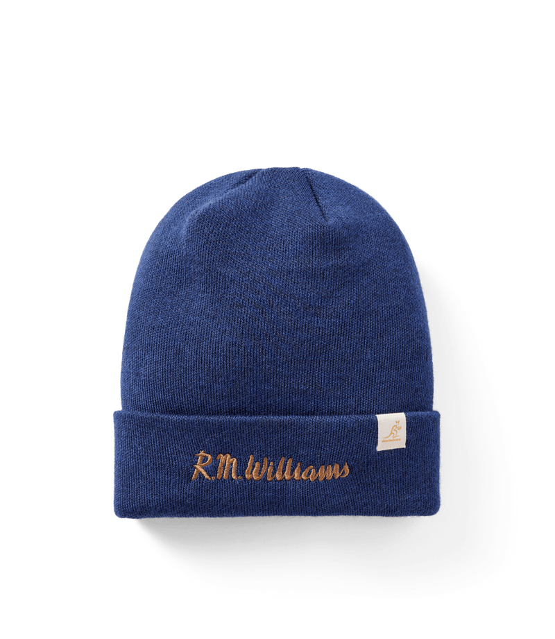 Load image into Gallery viewer, R.M. Williams x Wallabies Beanie - Royal
