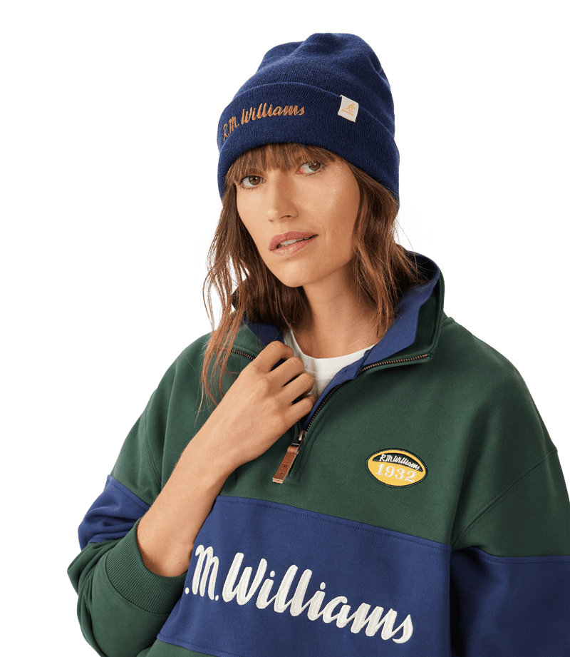 Load image into Gallery viewer, R.M. Williams x Wallabies Beanie - Royal
