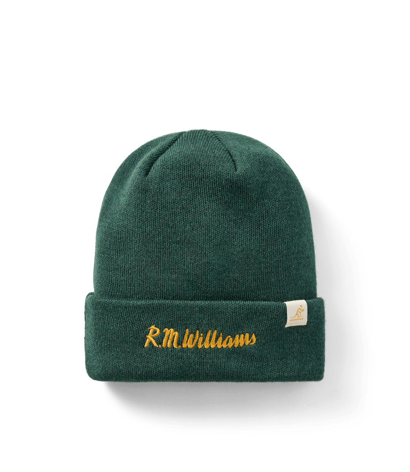 Load image into Gallery viewer, R.M. Williams x Wallabies Beanie - Moss
