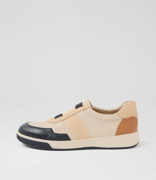 Ziera Womens Arder XF Navy Almond Leather Shoe