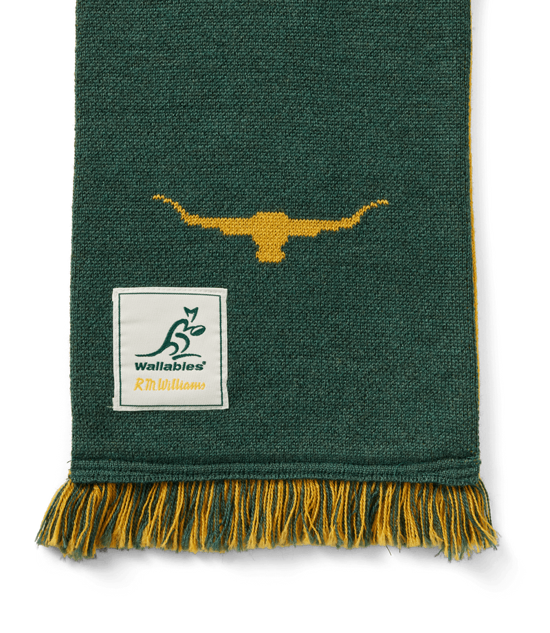 Load image into Gallery viewer, R.M. Williams x Wallabies Scarf - Moss
