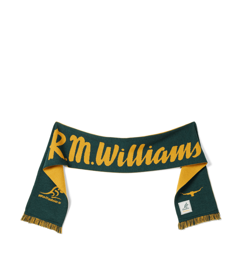 Load image into Gallery viewer, R.M. Williams x Wallabies Scarf - Moss
