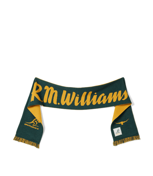 R.M. Williams x Wallabies Scarf - Moss