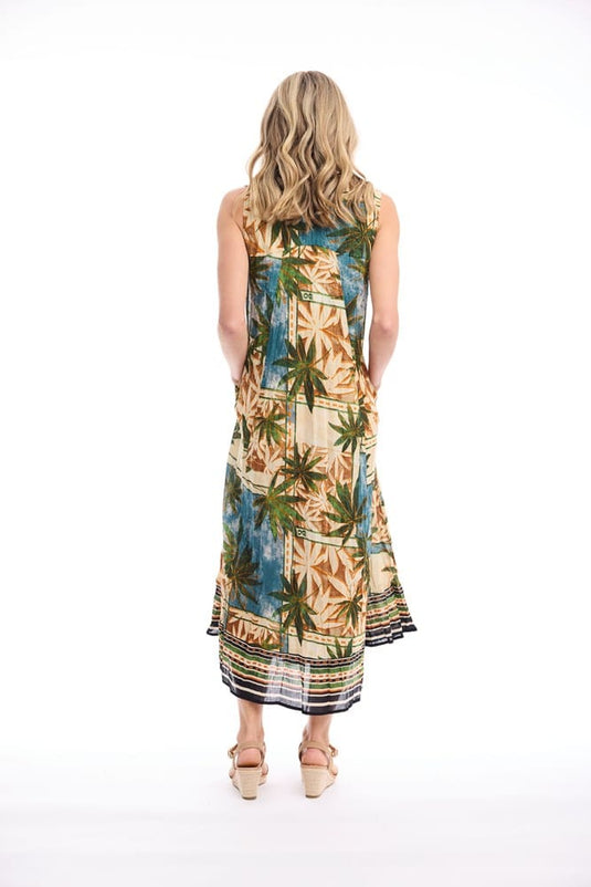 Orientique Womens Allard Dress Maxi V Sleeveless