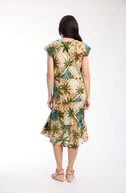 Orientique Womens Allard Dress Bias Front Pockets