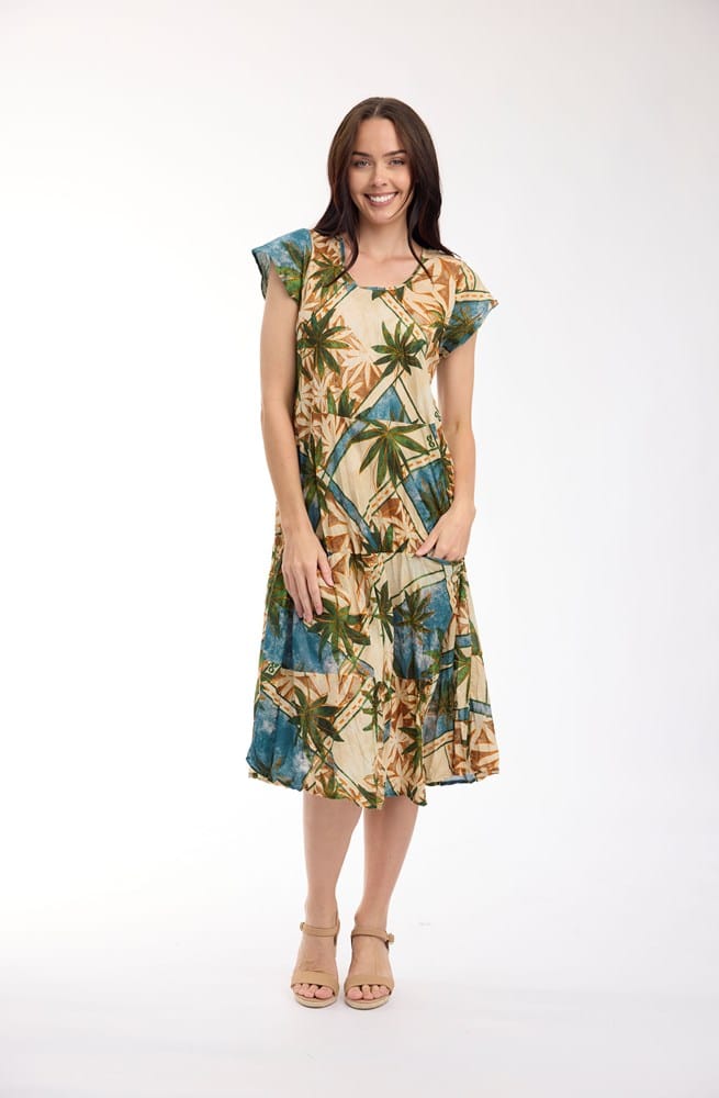 Load image into Gallery viewer, Orientique Womens Allard Dress Bias Front Pockets
