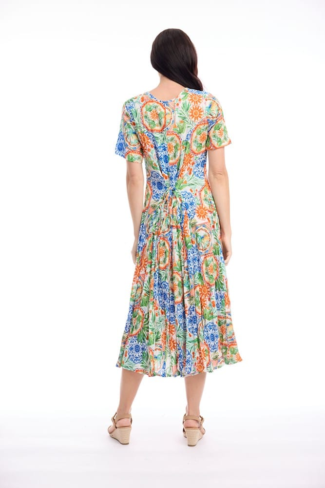 Load image into Gallery viewer, Orientique Womens Antibes Dress Godet

