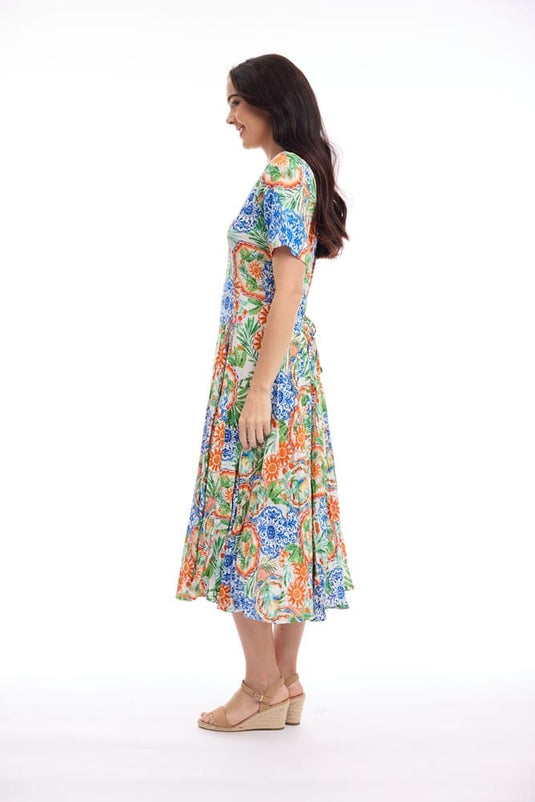 Orientique Womens Antibes Dress Godet