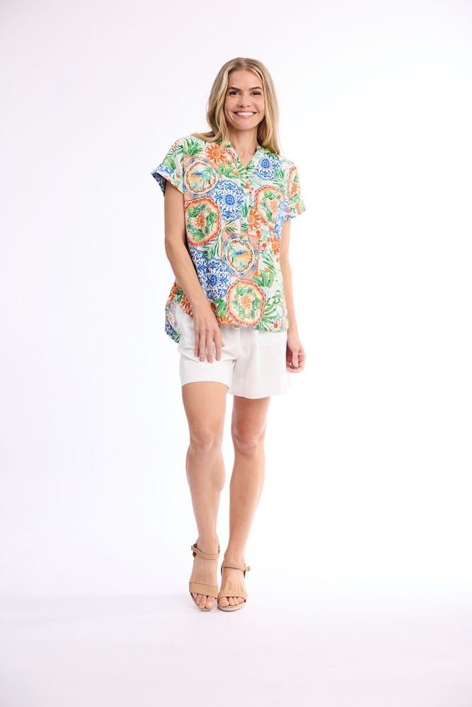 Load image into Gallery viewer, Orientique Womens Antibes Top Placket
