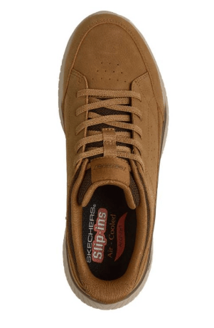 Skechers Mens Shoes Arch Fit Crosser-Felix - Wheat