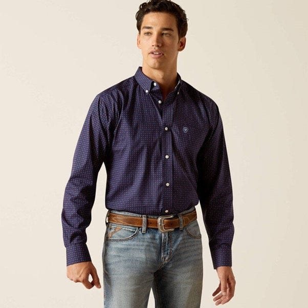 Load image into Gallery viewer, Ariat Mens Wells Fitted Long Sleeve Shirt
