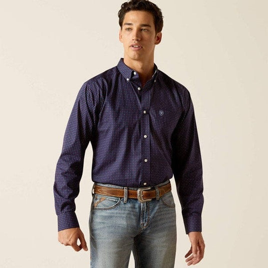 Ariat Mens Wells Fitted Long Sleeve Shirt