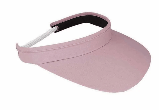 Avenel Hats Fabric Visor with Shoe String Elastic Back