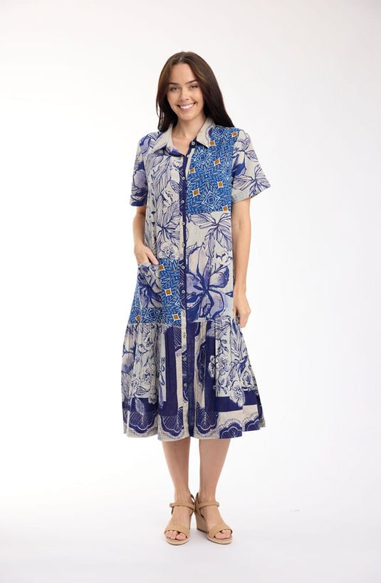 Orientique Womens Avignon Dress Patch Long