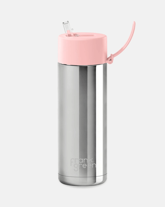Frank Green 20oz Limited Edition Stainless Steel Reusable Bottle with Straw Lid - Blushed
