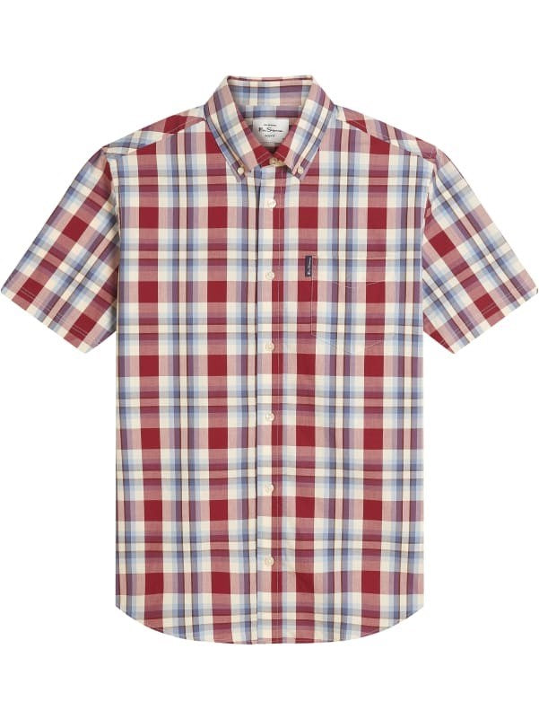 Load image into Gallery viewer, Ben Sherman Mens Short Sleeve Classic Check Shirt
