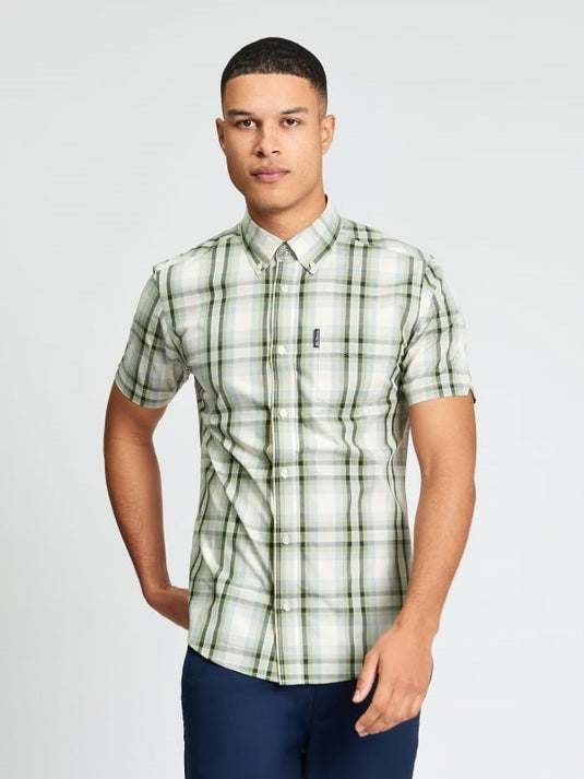 Ben Sherman Mens Short Sleeve Classic Check Shirt