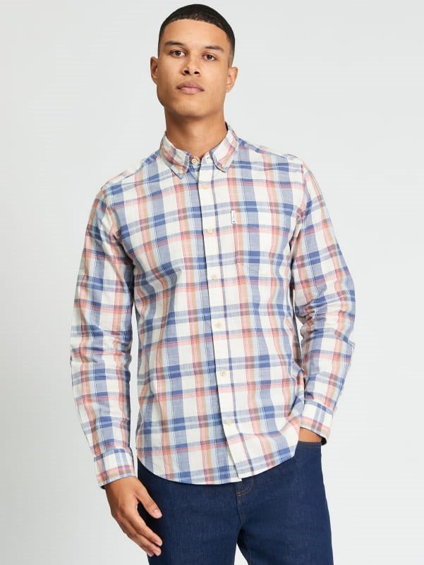 Load image into Gallery viewer, Ben Sherman Mens Long Sleeve Check Shirt
