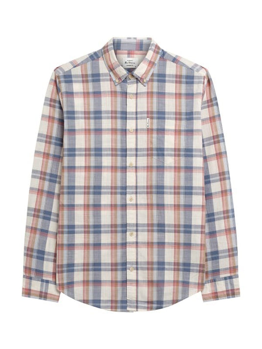 Ben Sherman Mens Long Sleeve Check Shirt