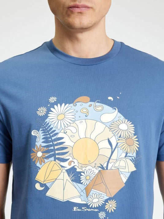 Ben Sherman Mens Festivel Target T-Shirt