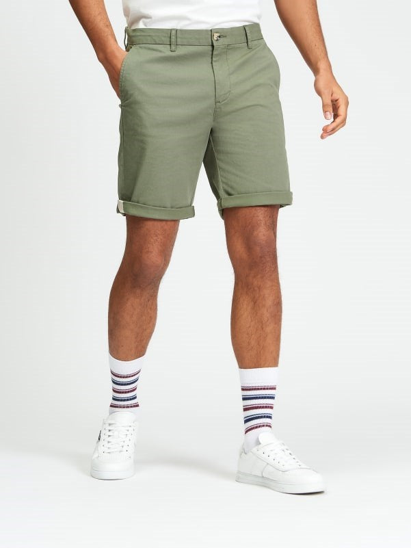 Load image into Gallery viewer, Ben Sherman Mens Signature Chino Shorts in Loden
