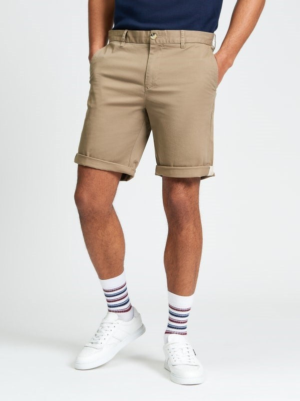 Load image into Gallery viewer, Ben Sherman Mens Signature Chino Shorts in Stone
